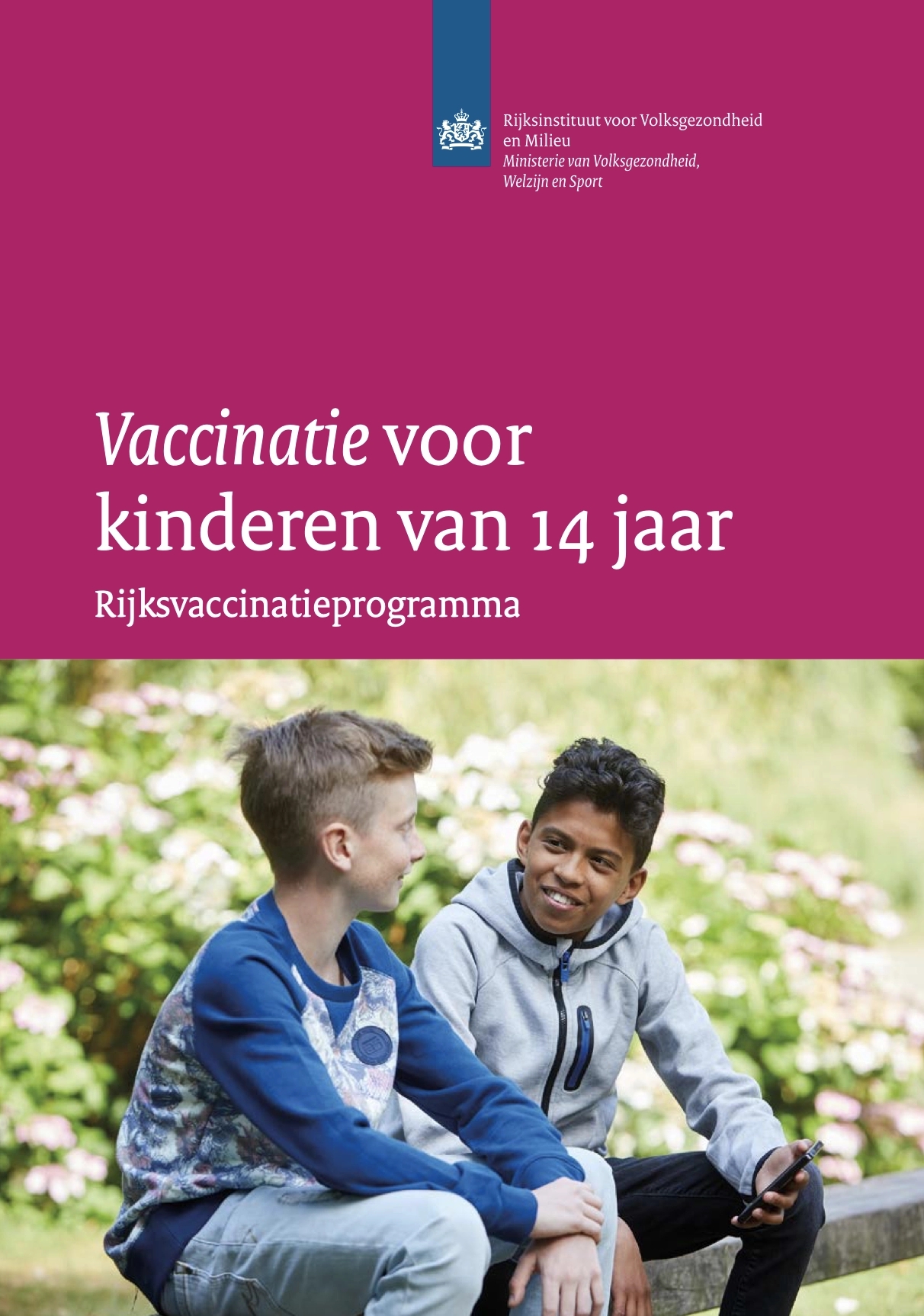 Thumb folder RIVM Vaccinatie voor kinderen van 14 jaar