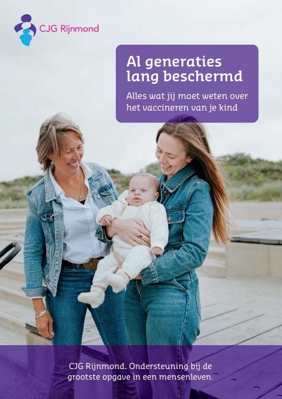 Voorkant van de brochure: Al generaties lang beschermd met de familie Voogd